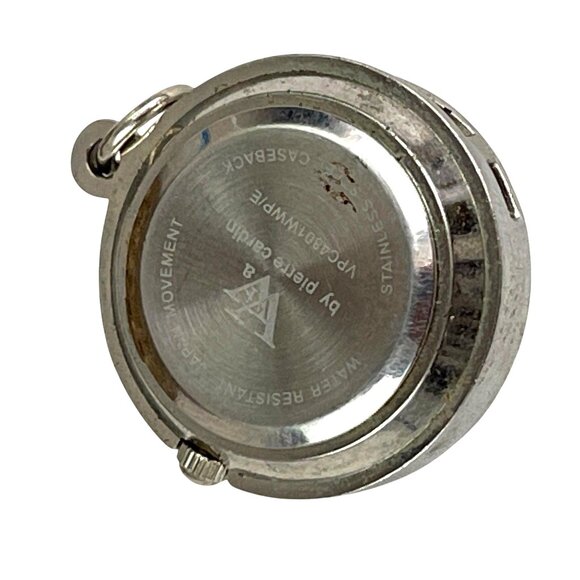 Pierre Cardin Quartz Pocket Watch With Floral Design Stainless Steel & Resin Cas - Picture 5 of 5